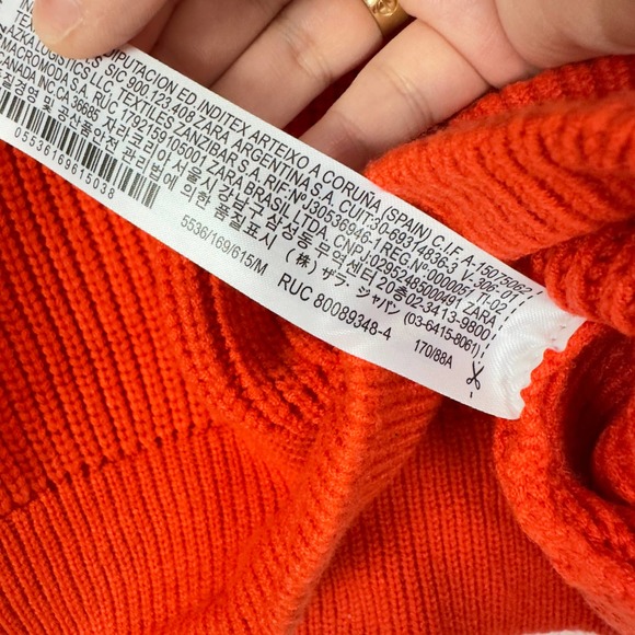 Zara Orange Turtleneck Sweater - Picture 9 of 9